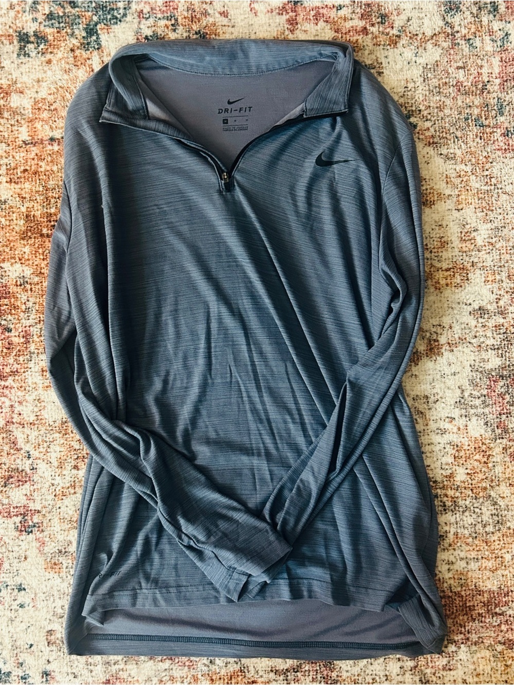 Nike Women’s Dri-FIT Long Sleeve Quarter-Zip Pullover - Slate Grey